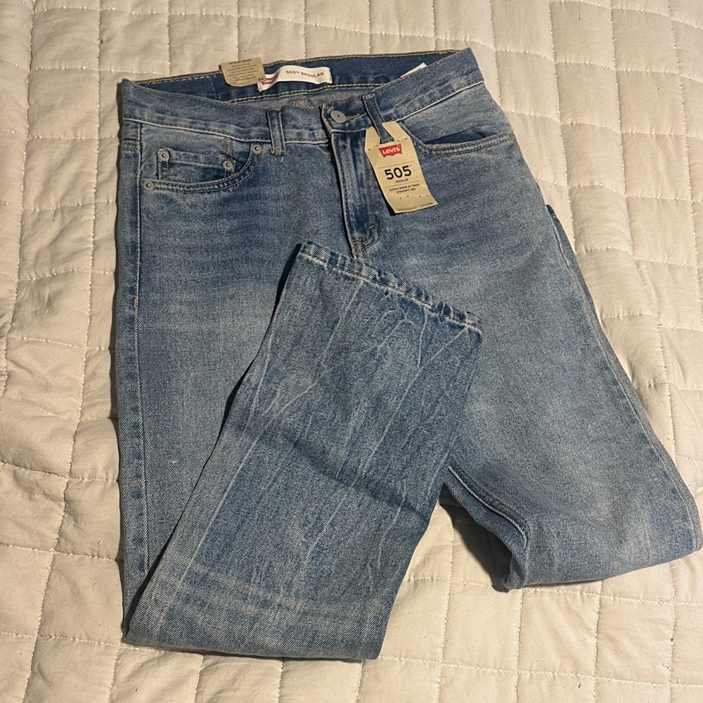 Levi's Men's Light Blue Straight Jeans